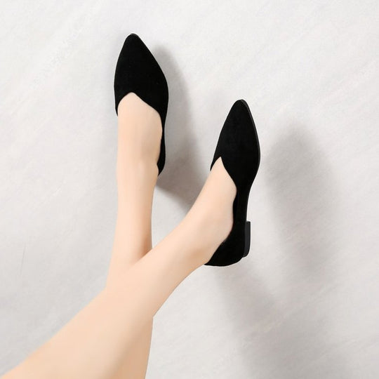 Damen elegante Ballerinas mit spitzem Design und weichem Obermaterial R&B