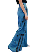Damen Weit geschnittene Plissierte Hose mit elastischem Bund R&B