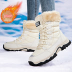 Damen warme Winterstiefel mit kuscheligem Futter und rutschfester Sohle R&B