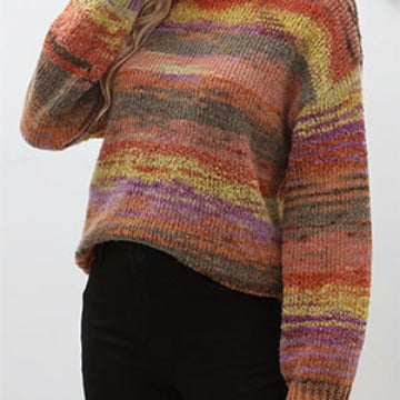 Damen kuscheliger Pullover mit modischem Farbverlauf R&B