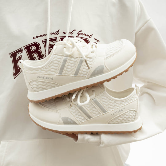 Damen Sportliche Mesh-Sneakers mit rutschfester Sohle und atmungsaktiven Einsätzen R&B