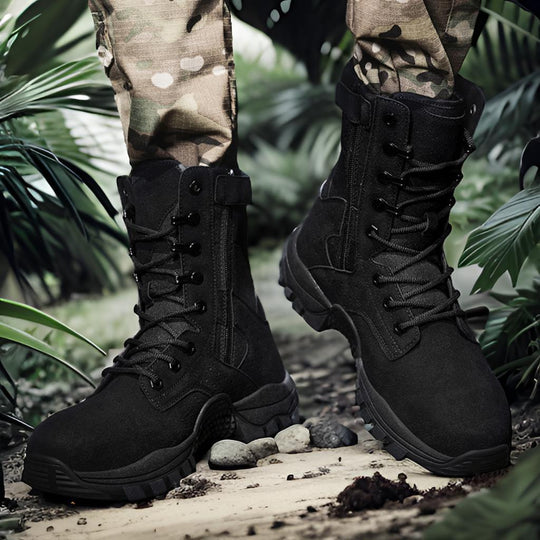 Herren taktische Outdoor-Boots mit hohem Knöchelschutz und rutschfester Sohle R&B