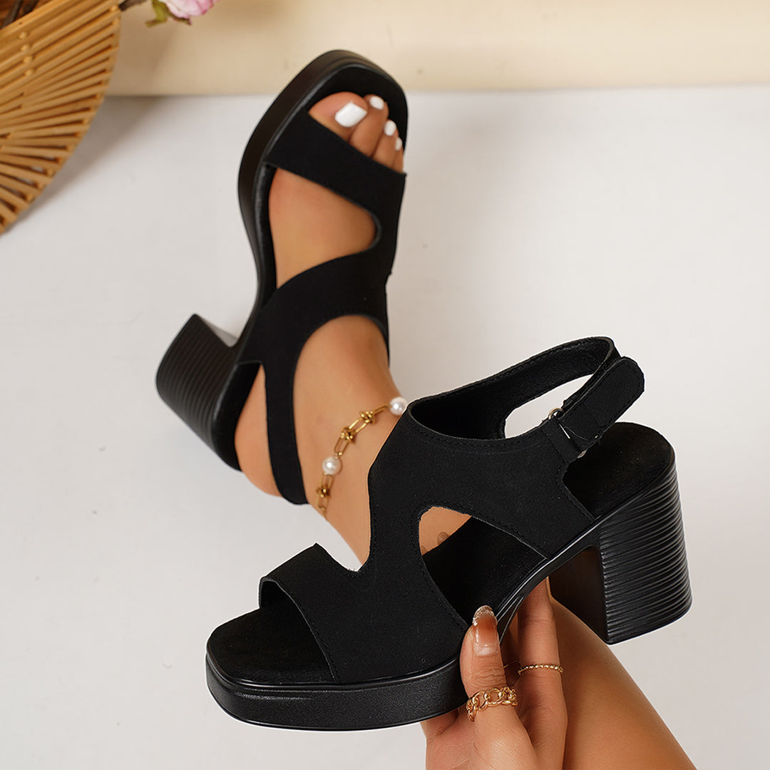 Damen Wedge-Sandaletten mit komfortablem Fußbett und elegantem Design R&B