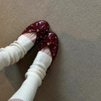 Damen Ballerinas mit modischem Schleifendesign und dekorativem Perlenbesatz R&B