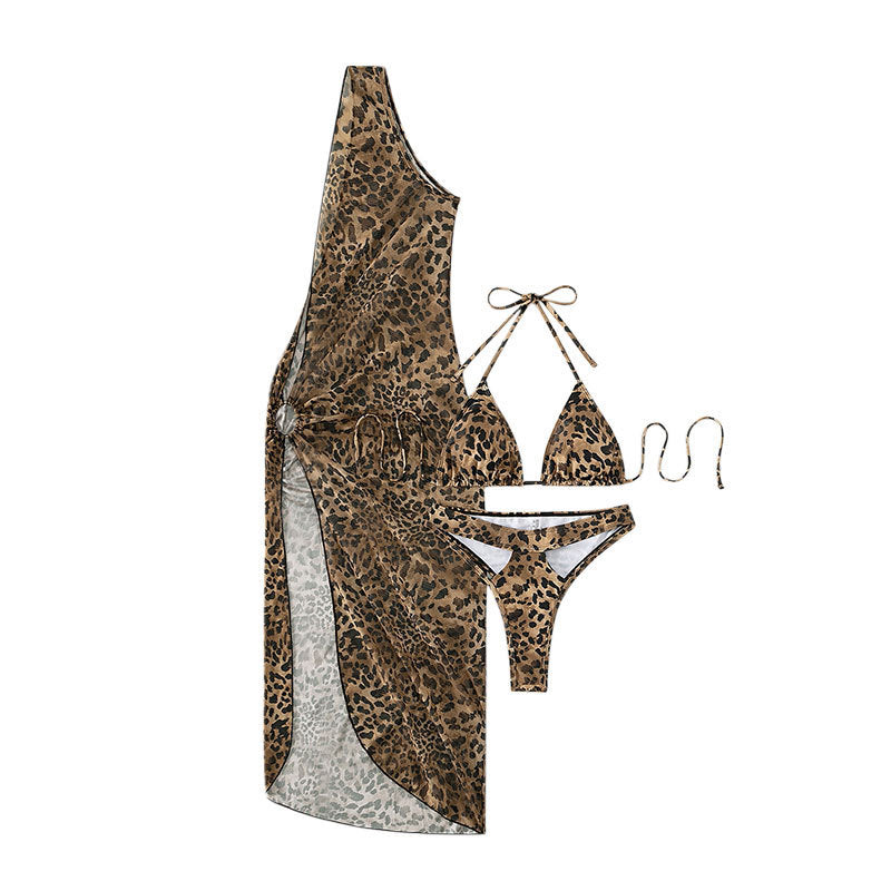 Damen Triangel-Bikini-Set mit elegantem Wickelüberwurf