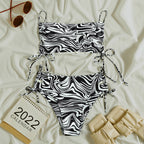Damen Triangel-Bikini mit verstellbaren Bändern und elastischem Design R&B