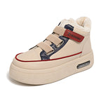 Damen modische Winter Sneakers mit warmem Innenfutter und rutschfester Sohle R&B