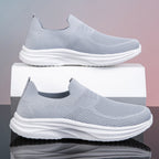 Damen nan gestrickter Sockensneaker mit stoßdämpfender Keilsohle und nahtlosem Slip-On R&B
