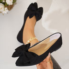Damen Ballerinas mit großem Schleifendetail R&B