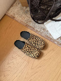 Damen Modische Clogs mit trendigem Leopardenmuster und ergonomischer Fußbettausstattung
