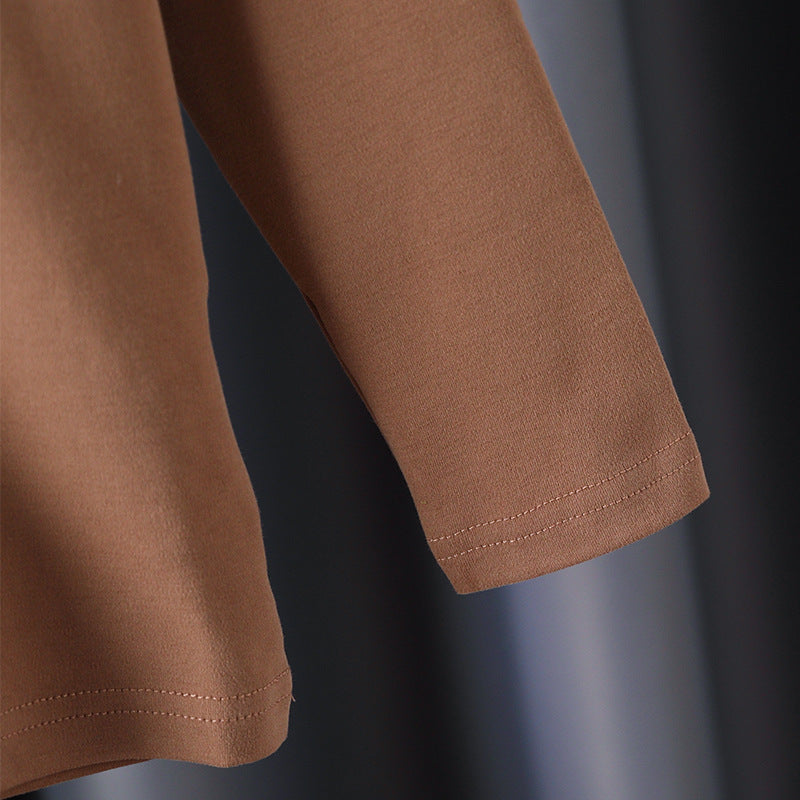 Mädchen Langarmshirt mit Rüschenkragen und charmantem Applikationsdetail R&B