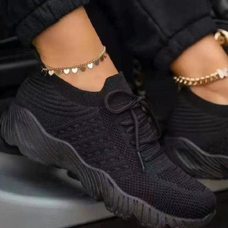 Damen atmungsaktive Sport-Sneakers mit flexibler Sohle R&B