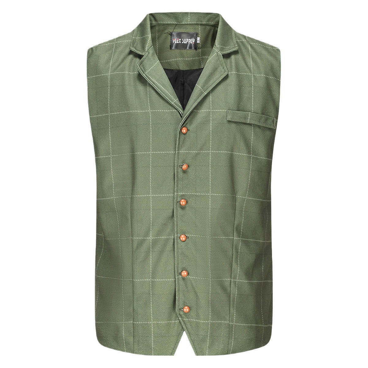Herren elegante Trachtenweste aus hochwertigem Stoff R&B