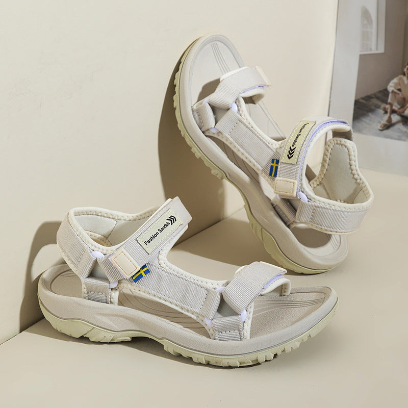 Damen Sportliche Outdoor-Sandalen mit verstellbarem Riemensystem und rutschfester Sohle