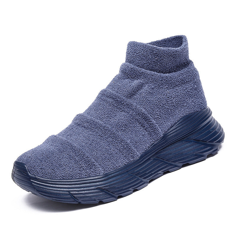Damen Strick-High-Top Sneakers mit stützender Sohle R&B