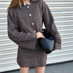 Damen Strickjacke mit modernen Knopfdetails R&B