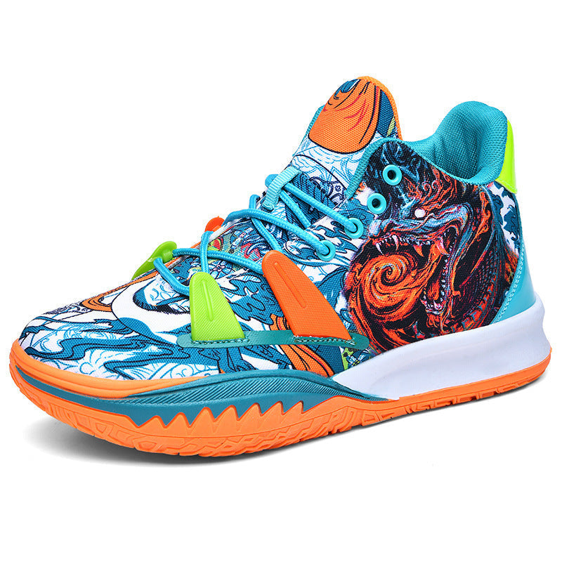 Damen Sportliche Basketball-Sneaker mit innovativem Print