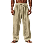 Herren lässige Strandhose mit elastischem Bund und seitlichen Eingrifftaschen R&B