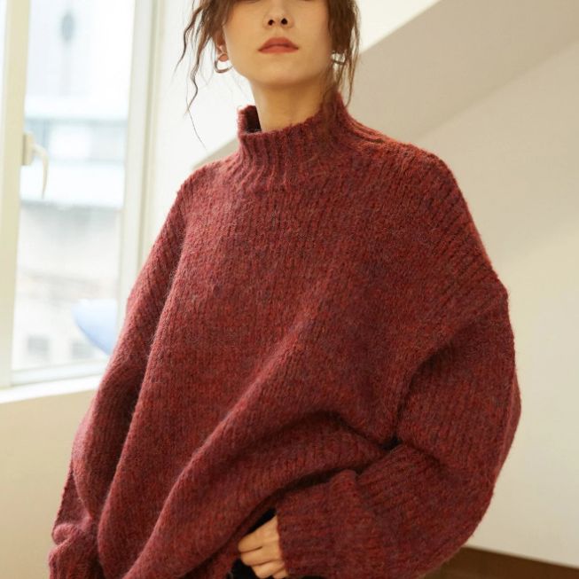 Damen Grobstrick Pullover R&B