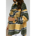 Damen Oversized Flanelljacke mit Karomuster und Taschen R&B