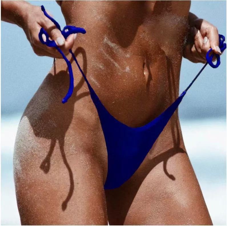 Damen Bikini-Höschen mit ultra-hohem Schnitt und verstellbaren Trägern R&B