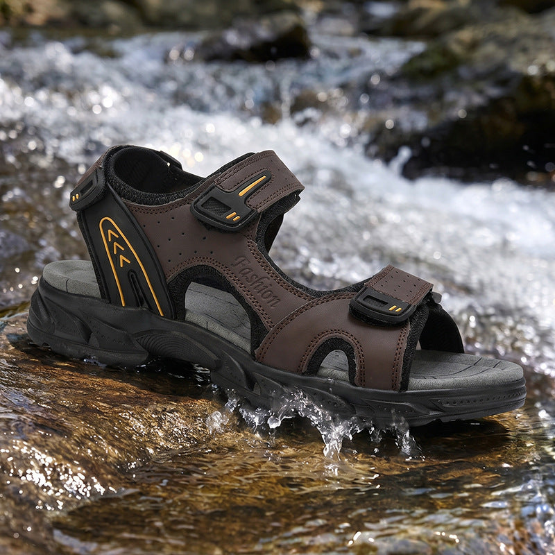 Herren Robuste Trekking-Sandalen mit verstellbarem Riemensystem R&B