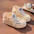 Damen Chunky Sneakers mit hohem Plateau und modischem Schnürsystem