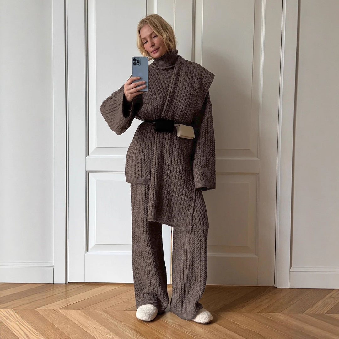 Damen Hochwertiges, gestricktes Lounge-Ensemble R&B