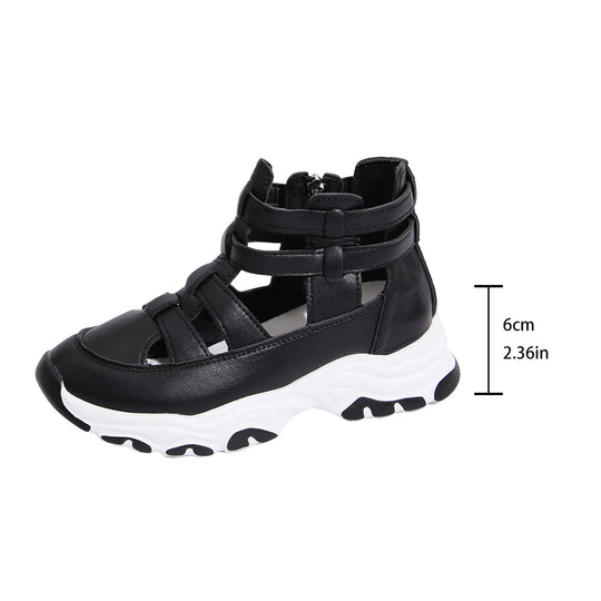 Damen Sportliche Riemensandalen mit Reißverschluss R&B
