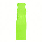 Damen Maxikleid aus lichtdurchlässigem Material