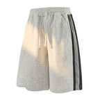 Damen Sportliche Shorts mit elastischem Bund und gestreiftem Design