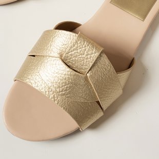 Damen Badeschuhe mit eleganter Falten-Optik R&B