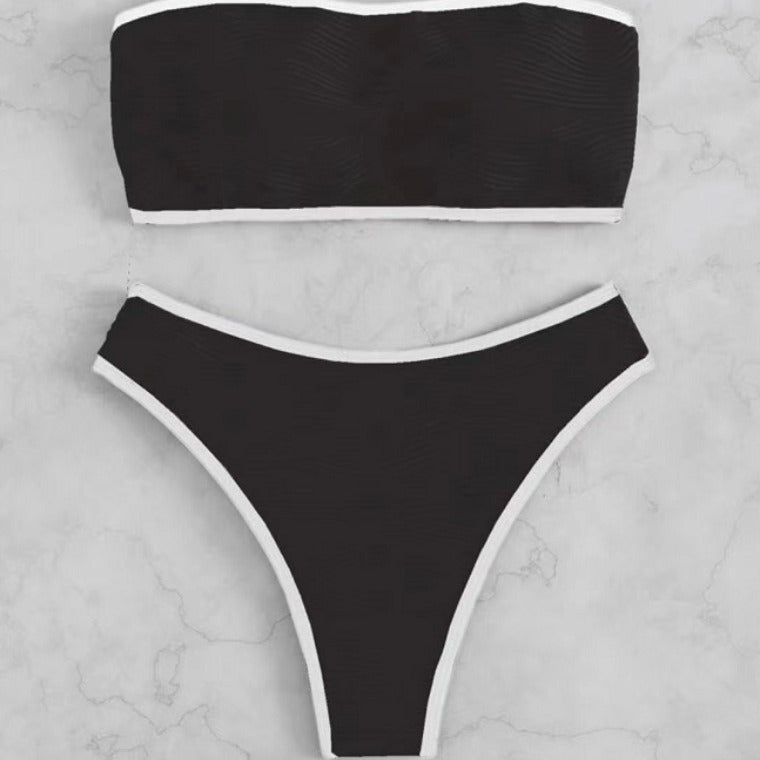 Damen Bandeau Bikini mit bequemer Passform R&B