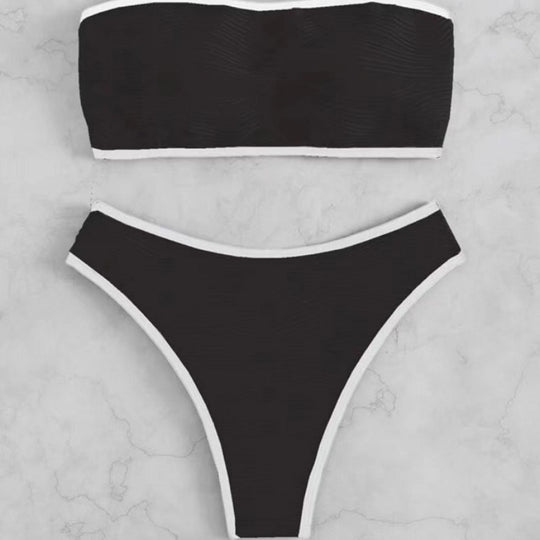 Damen Bandeau Bikini mit bequemer Passform R&B