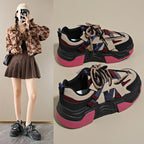 Damen Sportliche Chunky Sneakers mit innovativer Schnürtechnologie R&B