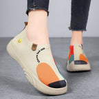 Damen Bequeme Slip-On Sneaker mit farbigen Akzenten R&B