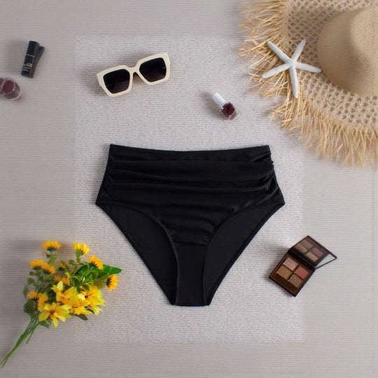 Damen Hochtaillierte Bikinihose R&B