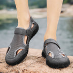 Herren Atmungsaktive Freizeitschuhe mit verstellbarem Riemen R&B