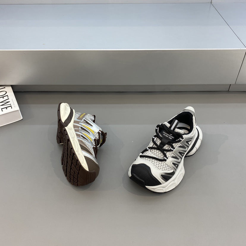 Damen komfortable Sport-Sneaker mit atmungsaktivem Mesh-Obermaterial und stabiler Sohle R&B