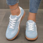 Damen sportliche Sneakers im Retro-Stil mit atmungsaktiver Oberflächenstruktur und rutschfester Sohle R&B