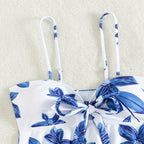 Damen Tankini mit verspieltem Blumenmuster
