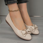 Damen Ballerinas mit funkelnder Schleifenapplikation und rutschfester Sohle R&B
