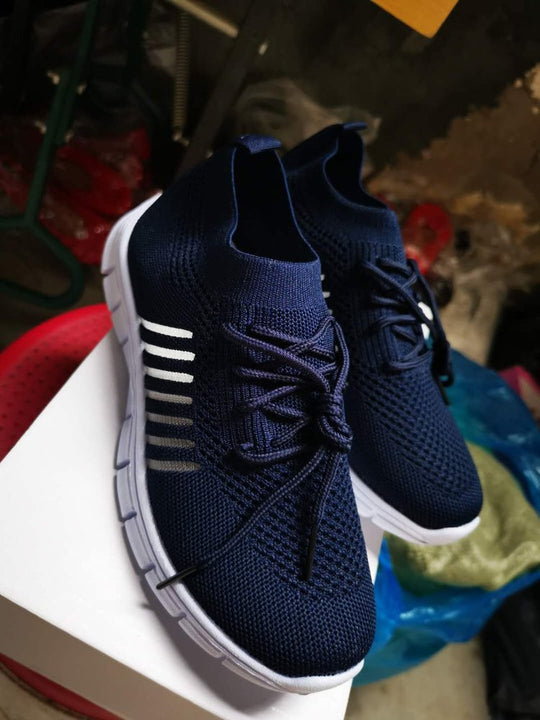 Damen Sportliche Sneaker mit atmungsaktiver Netzstruktur und rutschfester Sohle R&B