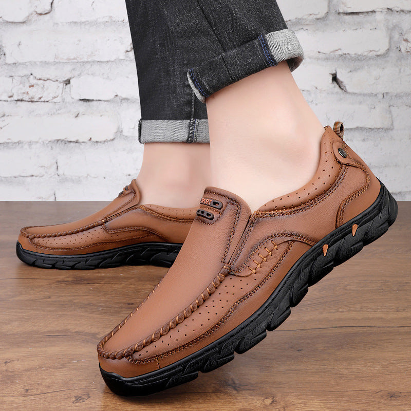 Damen Elegante und bequeme Leder Slipper R&B