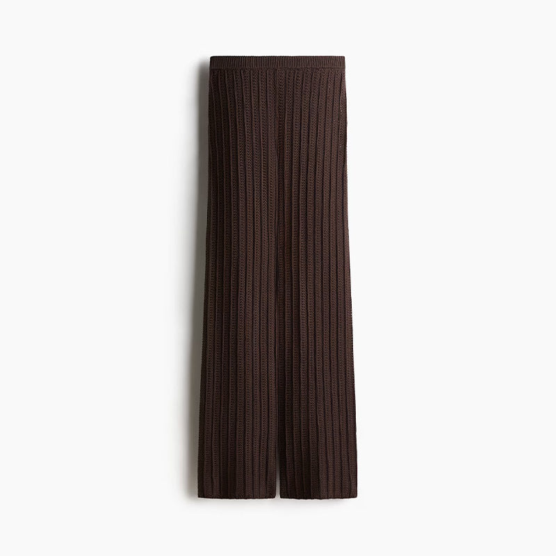Damen Plissierte Strickhose R&B