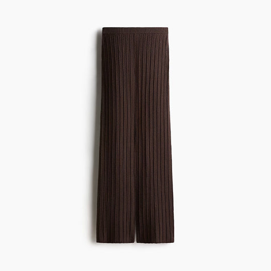 Damen Plissierte Strickhose R&B