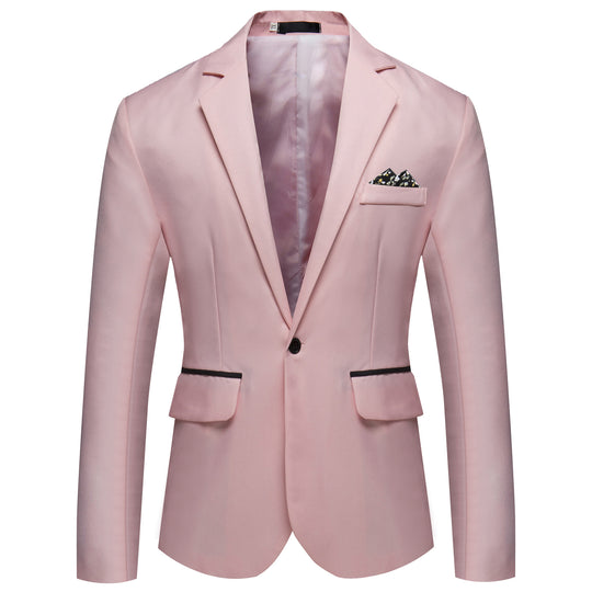 Herren modischer und eleganter Anzugjacke mit satiniertem Finish R&B