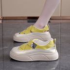 Damen modische Sneakers mit innovativem Kreuzband-Design und dämpfender Sohle R&B