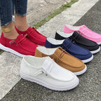 Damen komfortable Slip-On Schuhe mit seitlichem Gummizug und leichtgewichtiger Sohle R&B