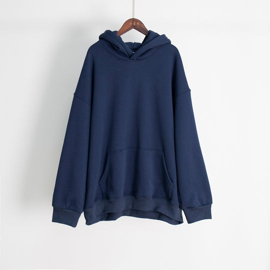 Damen Bequemer oversized Kapuzenpullover mit Kängurutasche R&B